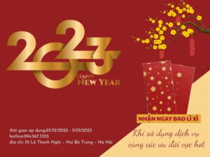 Chào mừng năm mới 2023 với lì xì cực to